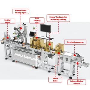 Skilt tự động phân trang <span class=keywords><strong>RFID</strong></span> treo tag máy dán nhãn nhãn Applicator với tốc độ cao - Product Image 2
