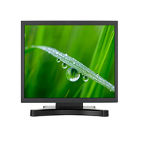 Monitor LCD TFT Industri Cangkang Logam Rasio 4:3 19 " HDMI/VGA/AV/BNC/USB, Speaker Bawaan, Sentuhan Kapasitif Opsional