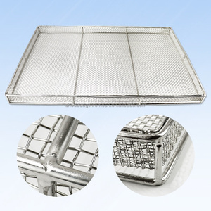 Tùy chỉnh dây thép không gỉ lưới sấy khay không thấm nước tái sử dụng hiệu quả quá trình sấy thực phẩm an toàn lò an toàn - Product Image 1