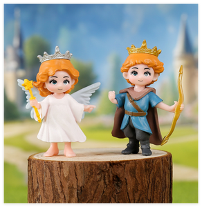 Figurine 3D de décoration de gâteau dessin animé mignon figurine de jardin miniature Kawaii poupée résine fée ange princesse <span class=keywords><strong>Prince</strong></span> figurine jouet pour enfant - Product Image 6