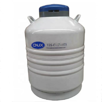 Réservoir d'azote liquide en acier inoxydable JX 47L YDS-47-127 pour la conservation du sperme animal, garantie de 5 ans, durée de conservation statique de 130 jours