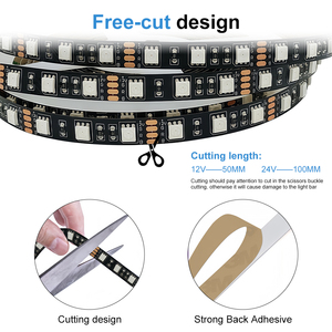 ESann Factory Price Smart LED <strong>Strip</strong> <strong>Light</strong> 12V Black Pcb SMD 5050 60LEDs APP Control <strong>RGB</strong> <strong>Strip</strong> <strong>Lights</strong> for TVs - Product Image 5
