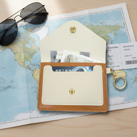 Mini portefeuille pour femme en cuir PU avec porte-cartes de visite, porte-monnaie, fermeture courte et décoration lettre
