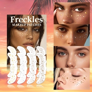 Pegatinas de Tatuajes Temporales Metálicos con Purpurina para Cuerpo y Rostro, Parches de Maquillaje Impermeables para Fiestas y Festivales - Product Image 6