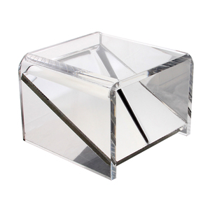 Support d'affichage portable moderne <span class=keywords><strong>en</strong></span> acrylique transparent et robuste pour tablette, personnalisable avec logo sur mesure, présentoir de magasin OEM/ODM - Product Image 1