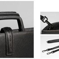 Sacoche pour ordinateur portable en cuir Crazy Horse 13-15 pouces, sac messager vintage pour homme, usage professionnel, sac à main authentique