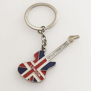 Llavero de <span class=keywords><strong>Metal</strong></span> Impermeable con Forma de Guitarra, Diseño Vintage de Lujo, Logotipo Esmaltado Suave, Colección del Reino Unido, Souvenir de Londres - Product Image 3