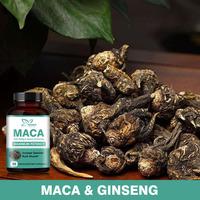 Capsules OEM de complément à base de plantes Maca avec extrait de ginseng Aide à construire la masse musculaire Améliorer le système immunitaire Capsules