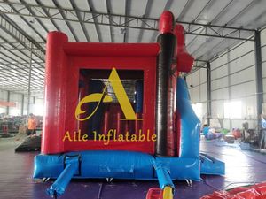 ซูเปอร์ฮีโร่เป่าลมบ้านเด้งพร้อมสไลด์เดอร์แมนแบบเป่าลมแห้งคอมโบปราสาทกระโดดสำหรับเด็ก - Product Image 5