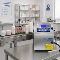 Machine de marquage à jet d'encre CIJ Willita haute vitesse pour la production, impression de date et de texte sur verre et métal