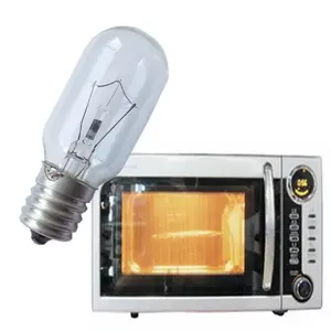 T25 Oven bulb T8 microwave light bulbs 110V 120V 127V 130V 15W 25W 40W E17 High Temperature 300 Degree Oven Microwave bulb