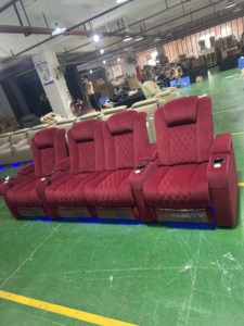 Sillón de Cine Automático de Alta Calidad con Luces LED Azules para Cine en Casa Moderno y Lujoso - Product Image 4