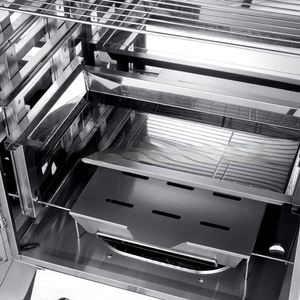 طبقات مزدوجة الفولاذ المقاوم للصدأ فرن اللحم المدخن الشواء المدخن مجلس الوزراء نوع الوقوف مع أدوات المائدة المعدنية المدخن اللحوم أواني الطعام - Product Image 4