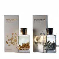 Parfum d'intérieur de luxe personnalisé nouveau style décoratif pour la maison feuille d'or et d'argent bouteille en verre diffuseur de roseaux parfumés de luxe