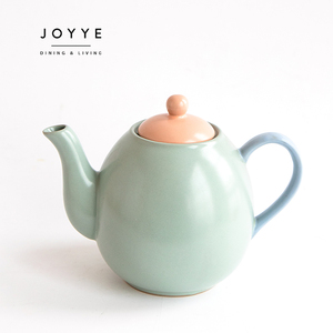 JOYYE théière en porcelaine avec couvercle théière en céramique pour thé café eau théière maison <span class=keywords><strong>Teatime</strong></span> - Product Image 1