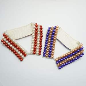 <span class=keywords><strong>Collar</strong></span> de Perlas Hecho a Mano para Decoración de la Hermandad Delta Sigma Zeta, Joyería de Perlas, Regalo para Mujer, <span class=keywords><strong>Collar</strong></span> de Perlas Blancas, Rosas y Verdes - Product Image 6