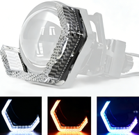 Thhowie I8 Bi-led Angel Eye Projector Lens 12V 5W RGB 3.0inch 5D LED Car Headlight Retrofit/Upgrade Decorative Cover New