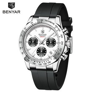 Montre à Quartz Homme BENYAR 5192 42mm en Alliage avec Cadran en Verre, Calendrier et Minuteur, Affichage à Aiguilles – Nouveauté 2025 – Vente Flash - Product Image 5