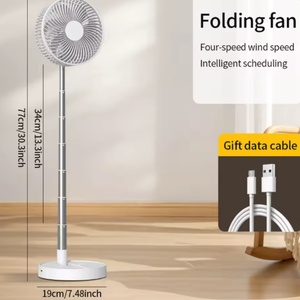 3600mAh USB Rechargeable Foldable Air Cooler <b>Fan</b>-Portable for Car & Outdoor Use Plastic Construction - Product Image 6