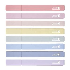 Juego de Mini Resaltadores Cuadrados de Punta Biselada Suave de 4 mm, 8 Colores Pastel Surtidos, Personalizados OEM - Product Image 1