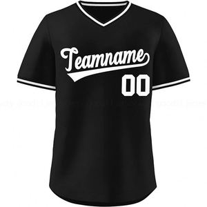 2025 nuevo estilo partido ropa de béisbol al por mayor uniformes de béisbol personalizados dos botones retroceso camisetas de béisbol para hombres - Product Image 1