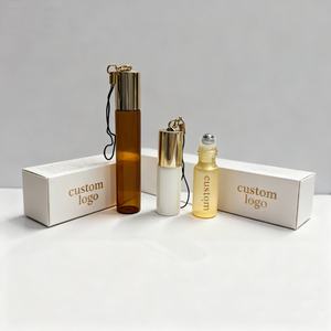 Frasco de Vidrio Rosa Vacío de 5ml y 10ml, Etiqueta y Caja para Fragancias, Miniatura Personalizable, Fabricante de Botellas Roll-on - Product Image 2