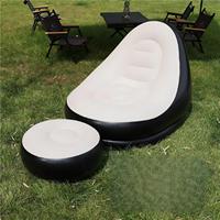 Fauteuil et canapé gonflables modernes en PVC floqué, pliables, imperméables et portables pour usage extérieur, hôtelier et en salon