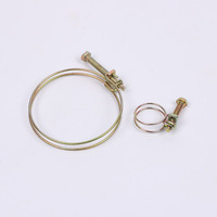Collier de serrage double fil robuste réglable pour tuyau