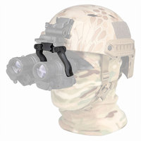 Adaptateur de montage en queue d'aronde en métal pour jumelles à double bras en J, montage de casque de vision nocturne PVS14/7 L4G24 pour la chasse tactique