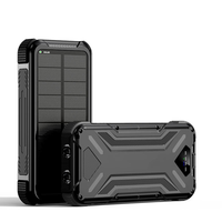 Power Bank Tenaga Surya 20000mAh Harga Terjangkau, Mode Lampu Camping, Tahan Air, Tali Gantungan, Tipe-C/Micro, Layar LED, Pengisian Cepat, Kapasitas Tinggi