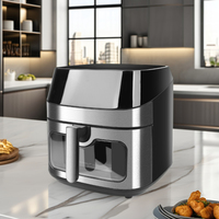 Friteuse électrique à commande tactile numérique Panier de grande capacité Repas carrés rapides et faciles Cuisson efficace et sûre pour la maison