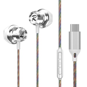 Ultimi Auricolari <span class=keywords><strong>In</strong></span>-Ear Dinamici con Cavo da 3,5 mm e Type-C, Cuffie HIFI Monitorate, Auricolari Sportivi per Musica - Product Image 3