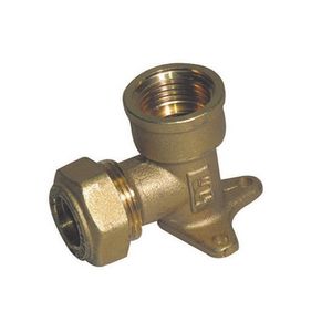 Coude à 90 degrés avec bride à joint torique femelle, raccord de plomberie gaz 1/2 x 14 - Product Image 1