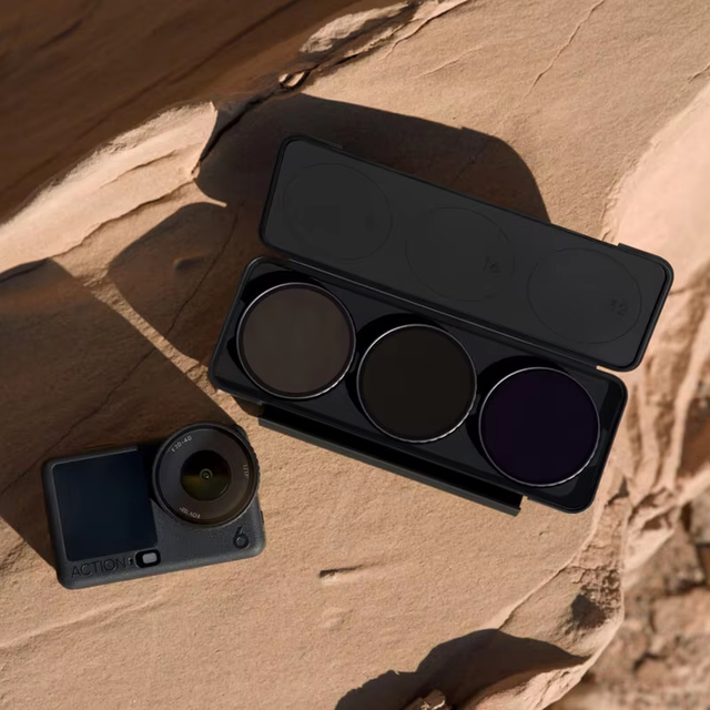 Osmo Action 6 ND Filter Set Neutral Density Lens Filters for Action Camera Adjustable Light Control Long Exposure