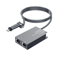 Adaptateur Ethernet Starlink Gen 2 à 2 ports RJ45, vitesse 1 Gbps, contacts en cuivre, rectangulaire, pour internet satellite - 2 appareils simultanément