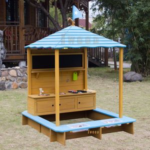 <span class=keywords><strong>Bac</strong></span> à <span class=keywords><strong>sable</strong></span> en bois avec boue, pour la cuisine, auvent pour enfants - Product Image 2