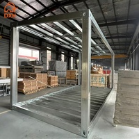 Cadre de conteneur préfabriqué en acier moderne, détachable, personnalisable, empilable, en kit plat, durable, disponible en 10, 20, 30 et 40 pieds