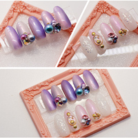 Colorido Rhinestone perla Nail Art cristal tamaño cuentas sin agujeros redondo ABS imitación perla DIY manualidades Decoración