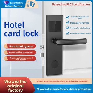 Cerradura Inteligente de Acero Inoxidable Rixiang con Tarjeta IC y Llave Mecánica para Puertas de Madera, Ideal para Hoteles, Hostales y Apartamentos, Modelo 2036 - Product Image 4