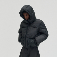 Veste matelassée réversible à capuche zippée pour homme, personnalisée, rembourrage thermique, effet bulle, chaude, d'hiver, doudoune pour homme