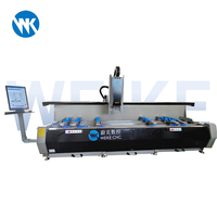 Máquina CNC Inteligente Conectada para Bisagras de Aluminio, para Ventanas y Puertas, con Bisagras Ocultas y Expuestas, Multifunción, para Perforación y Fresado