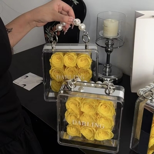 Rosas Eternas 2025, 9 Piezas, Flores Reales de Larga Duración en Caja de Acrílico con Espejo, Regalo Preservado para el Día de San Valentín o el Día de la Madre - Product Image 4