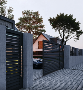Panneaux de clôture à persiennes réglables électriques/manuels en aluminium et en métal pour jardin/pergola de loisirs et clôture de portes et fenêtres - Product Image 5