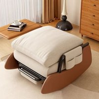 Fauteuil inclinable en acier pour la pause déjeuner, canapé paresseux, canapé pliable d'intérieur, fauteuil de maison, peut s'asseoir, peut s'allonger, petit