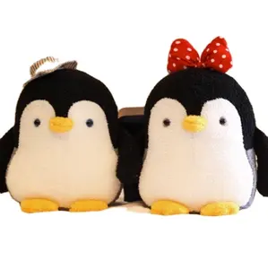 CE/ASTM OEM 2024 Brinquedo de pelúcia de pinguim macio criativo de alta qualidade travesseiro personalizado decoração de pelúcia para casamento