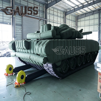 GAUSS T-73 Promotion Spéciale : Grand Tank Gonflable avec Impression UV et Pompe à Air Électrique pour Décoration Urbaine, Présentations et Expositions