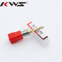 KWS disesuaikan 3 seruling 6mm Cnc Router kompresi bit untuk kayu