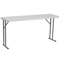 Neuer Tragbarer Moderner Outdoor 6ft Esstisch Weiß HDPE Kunststoff Klapptisch
