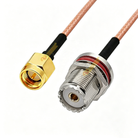 Câble coaxial RF à faible perte SMA mâle vers PL259 SO239 PL-259 UHF femelle RG316 pour radio de la série BAOFENG UV-5R