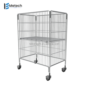 Dây Kim Loại giỏ với bánh xe cho bán lẻ hiển thị dây Dump bin giải pháp - Product Image 5